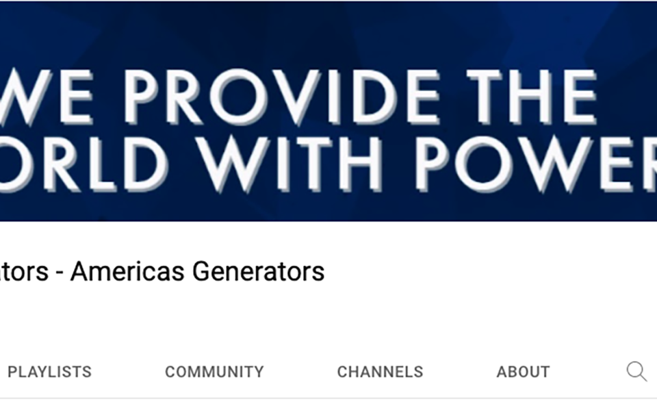 Americas Generators Releases YouTube Channel with Instructive Videos