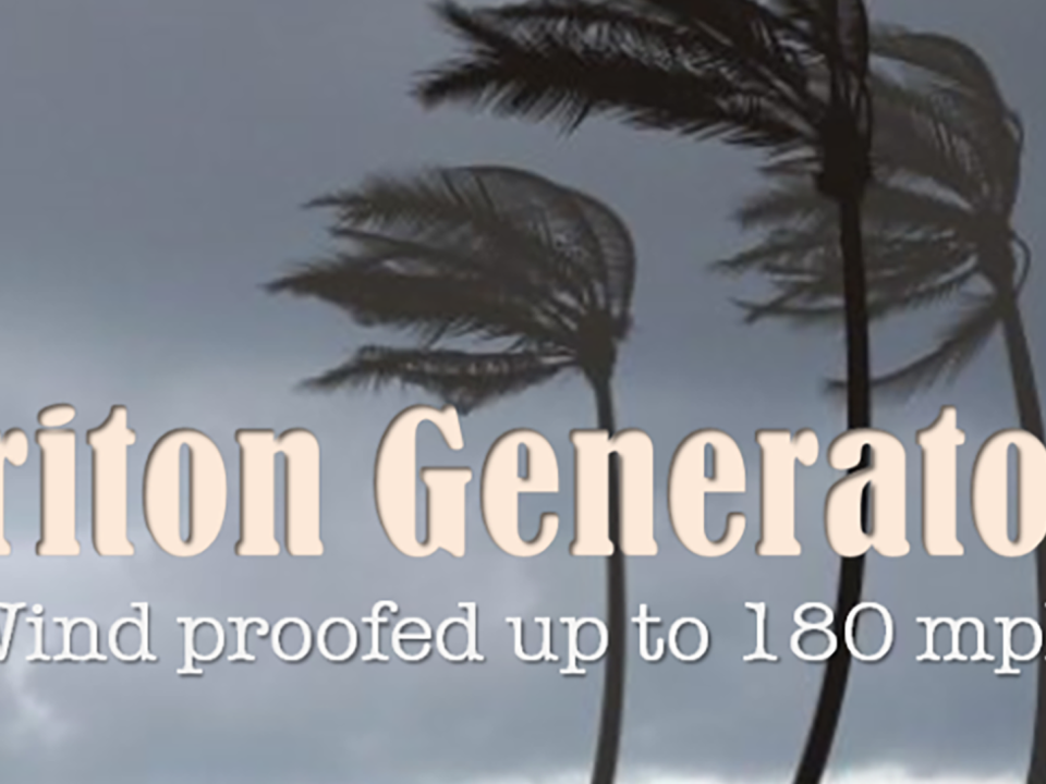 Triton Generators Now Windproof