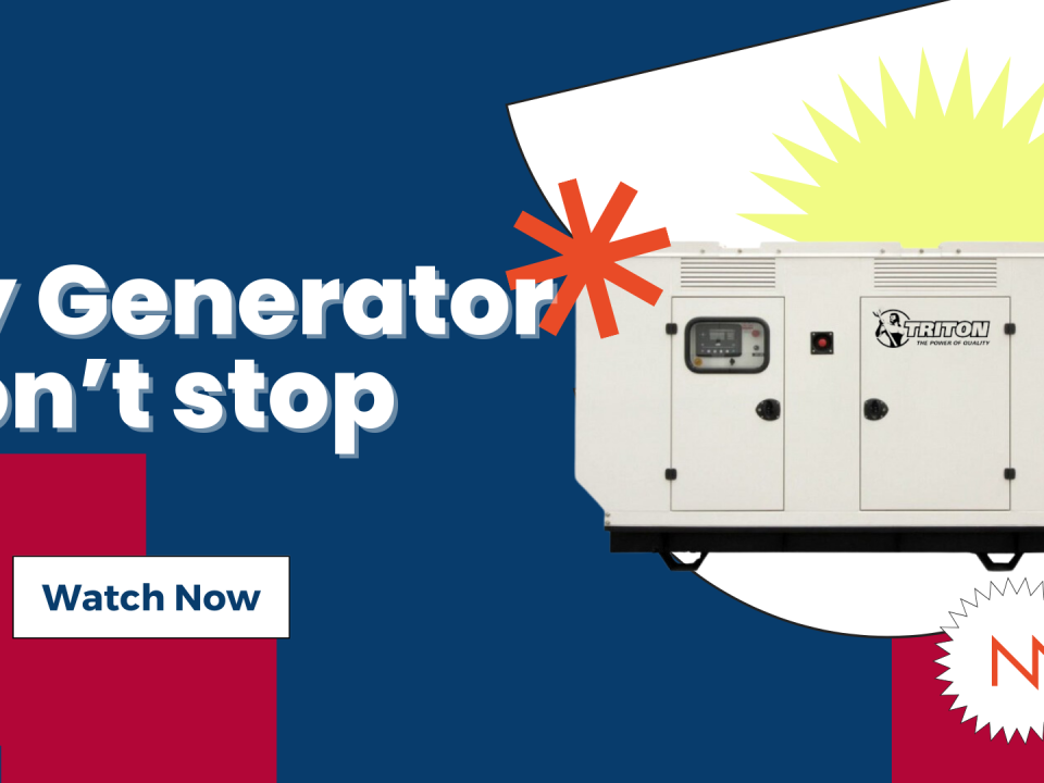 My generator won't stop. checking diagnostic switch