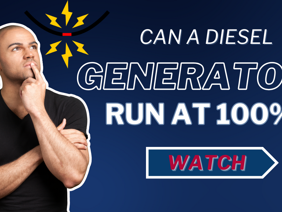 Can a Diesel Generator Run at 100%