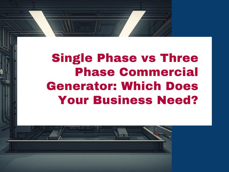 Single Phase vs Three Phase Commercial Generator: Which Does Your Business Need?